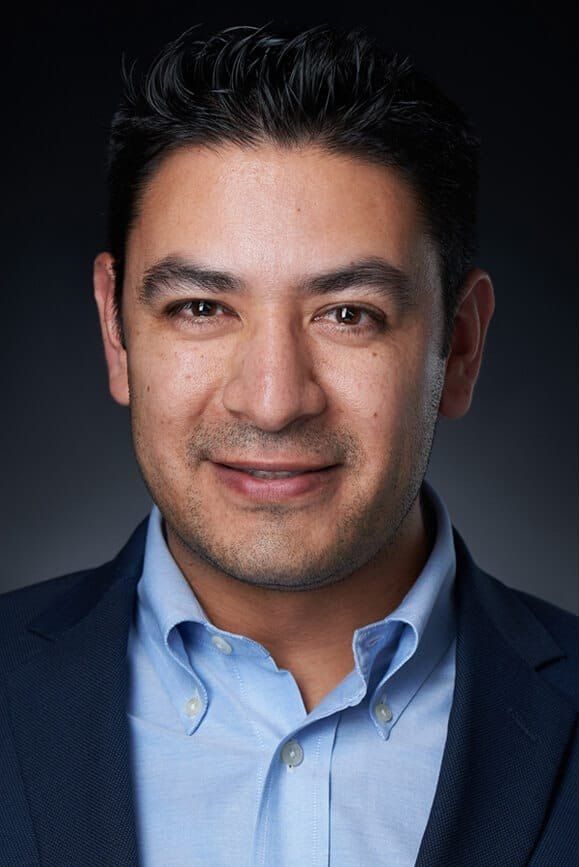 Corporate headshot before retouching